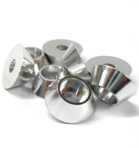 TD10106 M4 4mm Cup Head Washer Alloy Aluminium Silver x 8