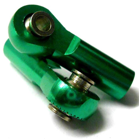 TD10093 06048 1/10 Alloy Pulling Arm Track Rods Ends x2 RC Green Left Right M4