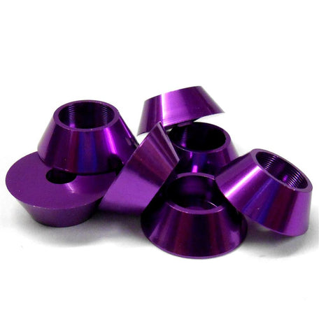 TD10110 M4 4mm Cup Head Washer Alloy Aluminium Purple x 8