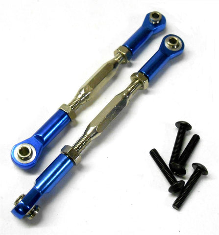 TD10203NB 1/10 Pulling Pull Steering Rods Upper Arms Linkage 2 Navy Blue 82-95mm