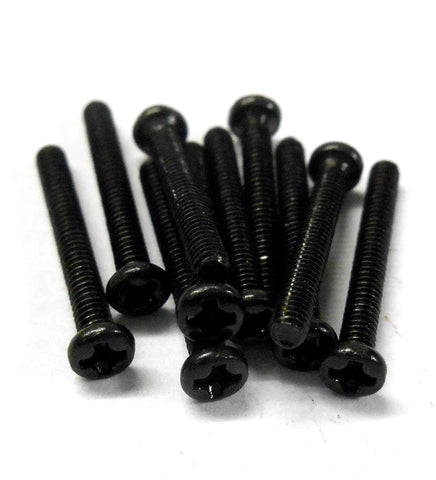 TM216 M2 x 16mm 2 x 16 Black Cross Pan Head Recessed Screw x 10 Metric Thread