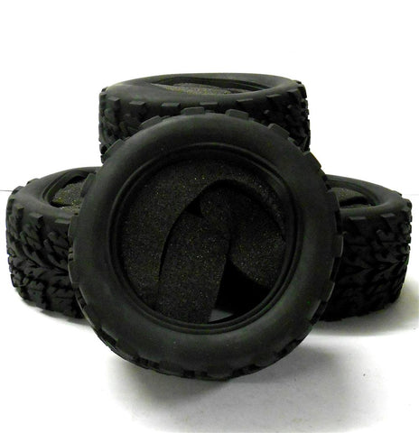 TY-003 1/10 Scale Off Road Monster Truck Tyre Tire Black x 4 115mm x 55mm V3