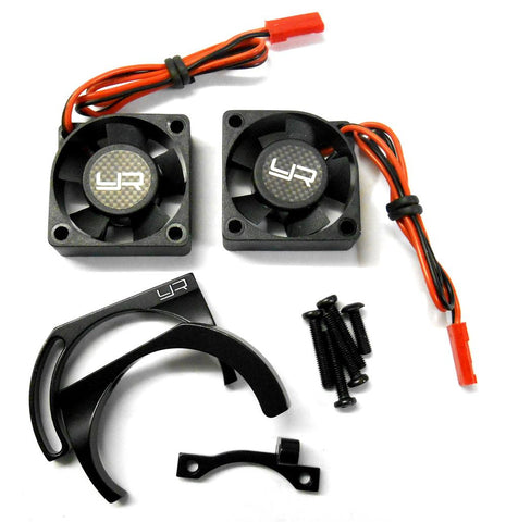 YA-0257BK 540 550 High Speed Air Flow Twin Fan Heat Sink Heatsink Tornado Black