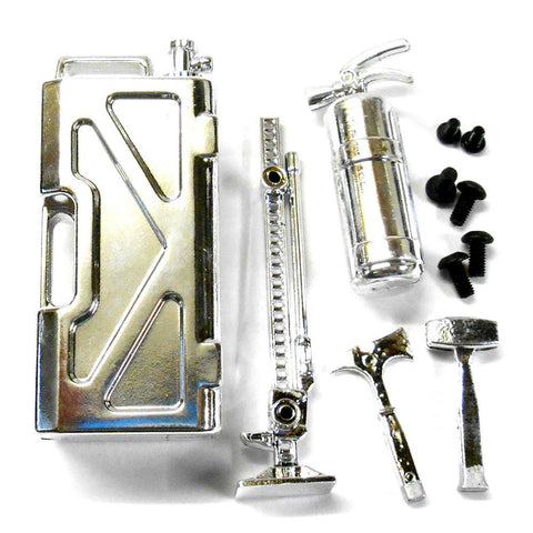 YA-0305 WaterJug Lift Jack Axe Hammer Body Shell Cover Set Silver 1/10 1/8