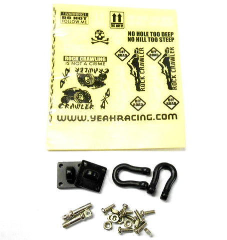 YA-0378 1/10 RC Rock Crawler Monster Truck Body Shell Heavy Duty Shackle Black