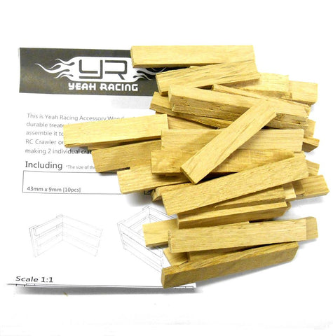 YA-0400 1/10 RC Rock Crawler Monster Truck Body Shell Cover Wooden Crate