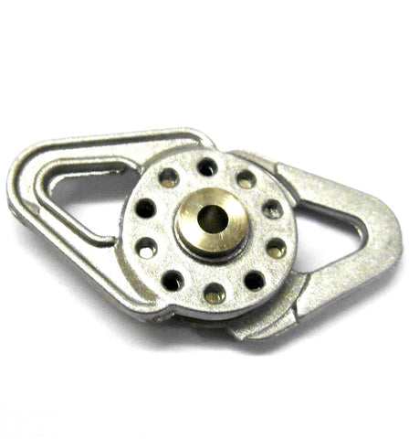 YA-0460 1/10 Scale RC Rock Crawler Heavy Duty Winch Snatch Pulley Block Silver