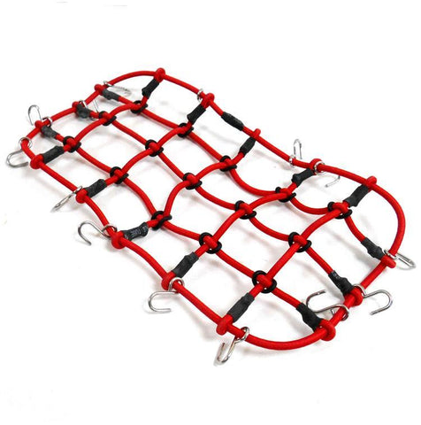YA-0560RD 1.10 Scale Rock Crawler Accessory Luggage Cargo Net 200mm x 110mm Red