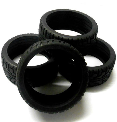 B7033T 1/8 Scale RC On Road Car / Buggy Rubber Tyres Tire Soft x 4