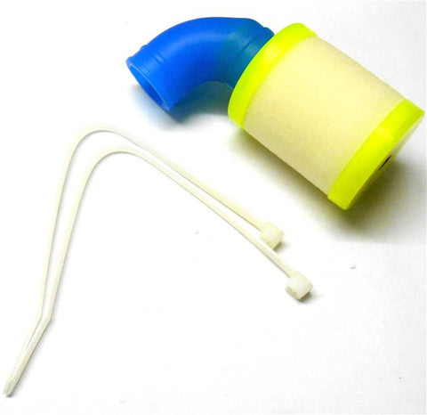 BS801-010 1/8 Scale RC Nitro Engine Buggy Yellow Hard Air Filter - Blue Joint