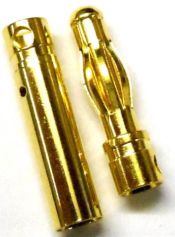 C0403 RC Gold Banana Bullet Connector Plugs 4mm 4.0mm
