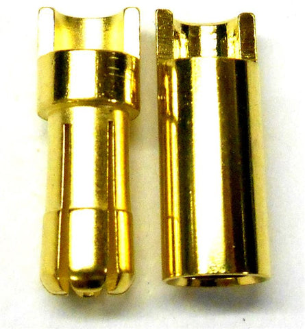 C0552 RC Connector 5.5mm Gold Plated Male and Female Bullet Banana x 1 Set