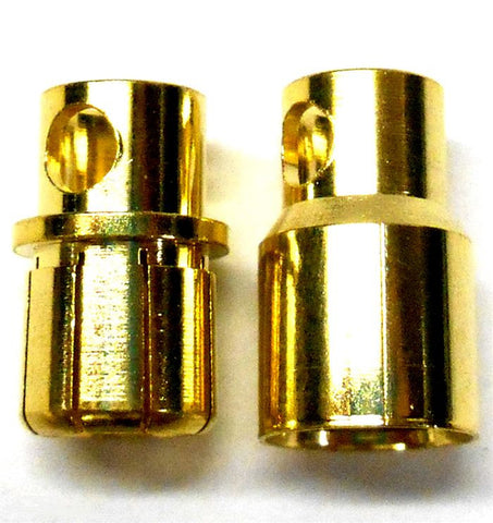 C0801 RC Connector 8mm Gold Plated Male and Female Bullet Banana x 1 Set