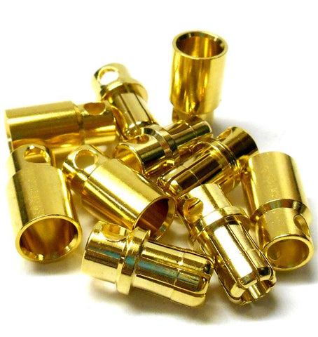 C0802x5 RC Connector 8mm Gold Plated Male and Female Bullet Banana x 5 Set