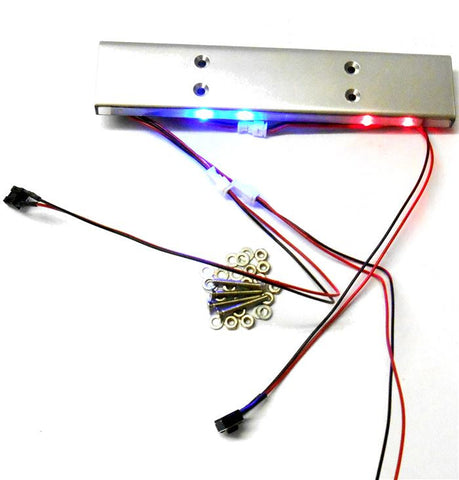 L-001 1/10 Scale Body Shell Direct Roof Mount RC Police Light Bar LED