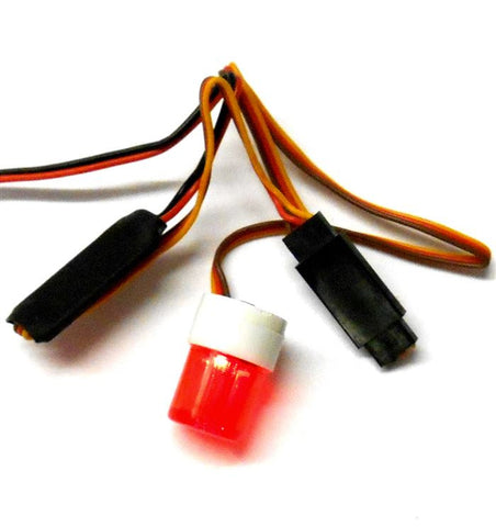 L-005 1/10 Scale Body Shell Direct Roof Mount RC Police Light Alarm Red