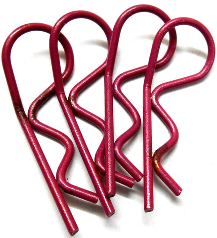 L11032 1/5 Scale Body Shell Cover Post Clips Large Loop x 4 Purple 36mm