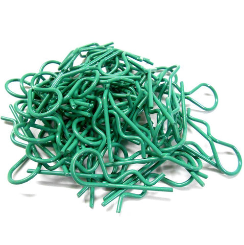 L11033 1/5 Scale Body Shell Cover Post Clips Large Loop x 4 Light Green 36mm
