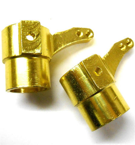 L11064 1/8 Scale Buggy Alloy Steering Arms x 2 Left / Right Yellow