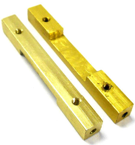 L11076 1/10 1/8 Scale Alloy Support Block Bridge x 2 M3 3mm Threaded Yellow 73mm