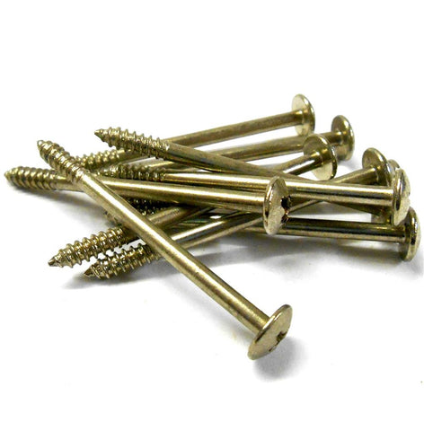 L11122 M3 3mm x 40mm Self Tapping Button Screw x 10 Silver Cross Head