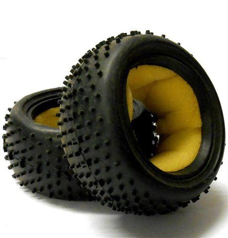 L2002 1/10 Scale Nitro RC Buggy Off Road Tyres Tire Kyosho x2 Rear Stud