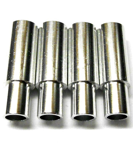 L4220 1/8 Scale Servo Saver Center Support Pole x 4 Silver Alloy