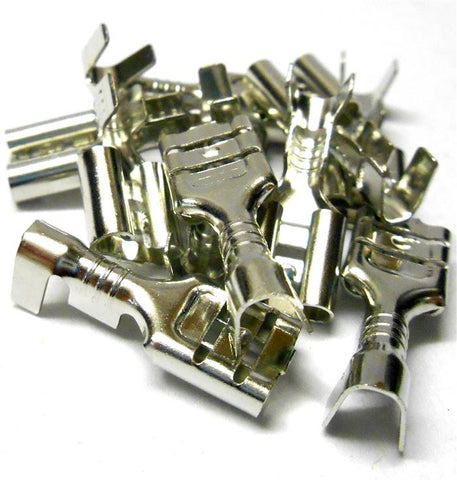 L4243 Motor Wire Connector Tin 4. 8x0. 5 Silver x 10