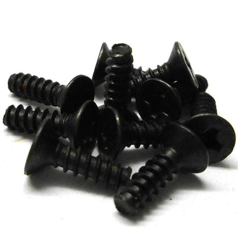 L4250 M3 3mm x 8mm Self Tapping Countersunk Screw x 10 Black Cross Head