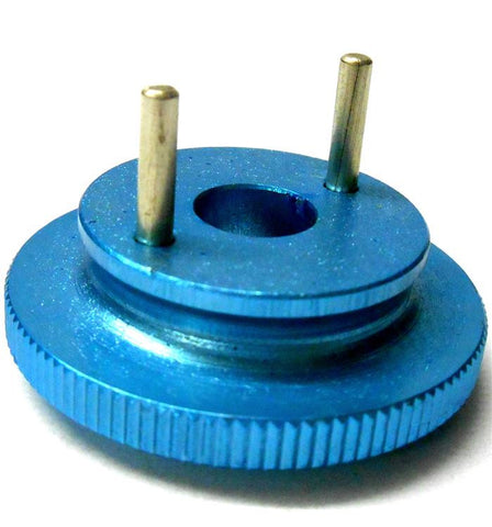 L4267 1/10 or 1/8 Scale RC Nitro Engine 2 Shoe Pin Clutch Flywheel Alloy Blue