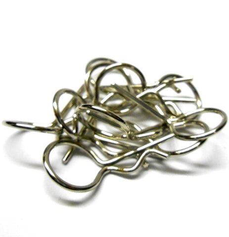L4290 1/10 Scale Battery or Receiver Box Body Post Clips Large Loop x 10 Silver