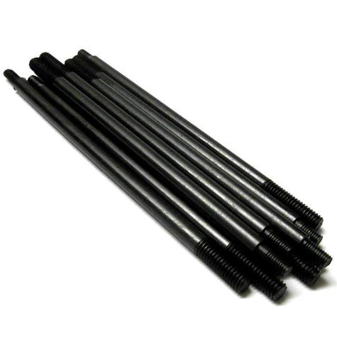 L4300 1/10 Scale Linkage Pin Axle Arm x 10 Black 88mm Long M3 M4