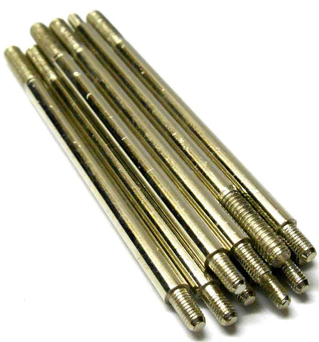 L6306 1/8 Scale Linkage Pin Axle Arm x 10 Silver 73mm Long M3 and M4 Threads