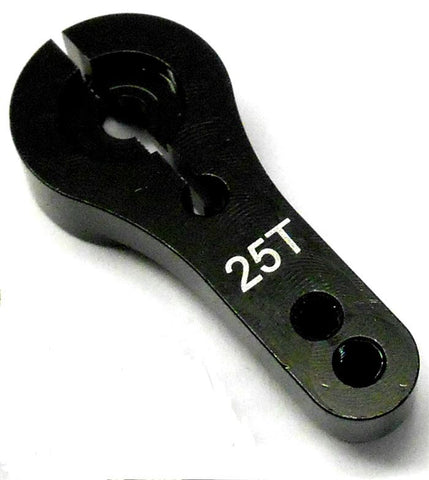 N10063 1/10 1/8 Scale RC Steering Servo Horn Arm 25 Teeth Tooth 25T Black