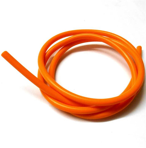 S10010O Orange Silicone RC Nitro Glow Fuel Line Tube Pipe 1 Meter 5mm 2mm