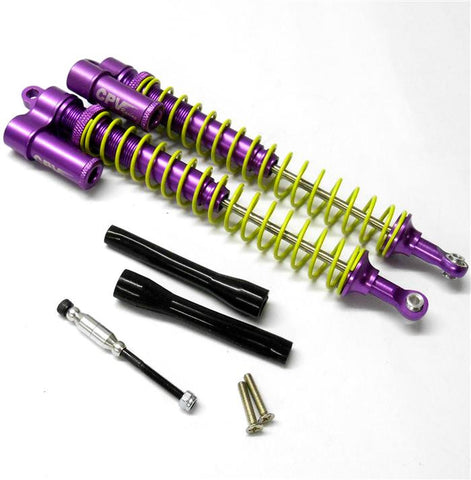 SAV042P Savage Purple Alloy Piggyback Oil Filled Shock Absobers Dampers x 2 1/8
