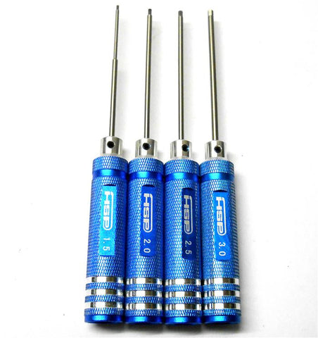 T10059 HSP 4 x Hex Hex Screwdrivers Key Driver Tool Set 1.5mm 2mm 2.5mm 3mm