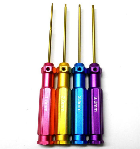 T10081 HSP 4 x Hex Hex Screwdrivers Key Driver Tool Set 1.5mm 2mm 2.5mm 3mm V2