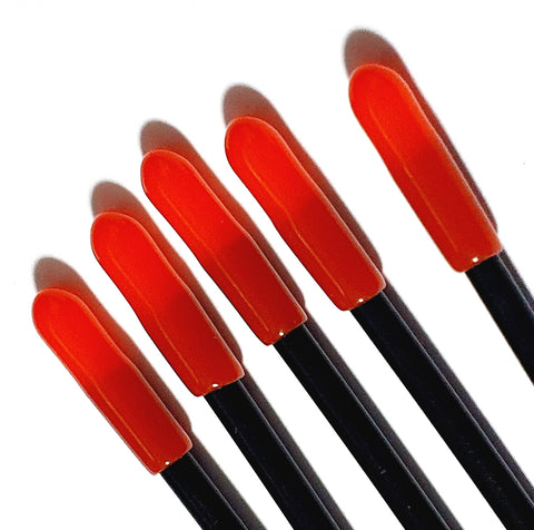 Rubber Cap Red Antenna Pipe Black Receiver Wire Aerial Tube x 5