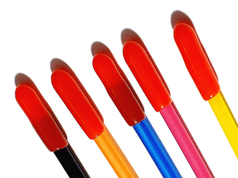 Rubber Red Cap Antenna Pipe Receiver Reciver Wire Aerial Tube Mixed x 5 300mm Long
