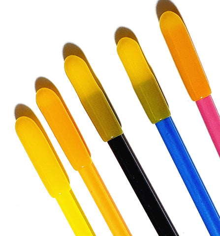 Rubber Yellow Cap Antenna Pipe Receiver Receiver Wire Aerial Tube Mixed x 5 300mm Long
