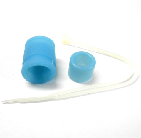 02172 1/10 Scale Light Blue Silicone Rubber Pipe 25mm Long x 16mm ID Hi Speed