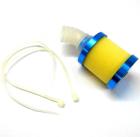 04102 Alloy Light Blue RC Nitro Engine Air Filter 1/10 Scale