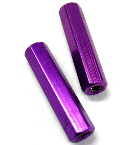 06005 1/10 Scale Alloy Link Arm Wing Post x 2 24mm Purple - HSP Hi Speed Parts