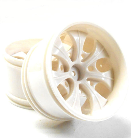 08008NW RC Off Road Monster Truck Wheel Rim White 1/10 Scale HSP x2