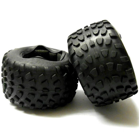 08043 1/10 Scale Off Road Monster Truck Tyre Tire Black HSP x 2