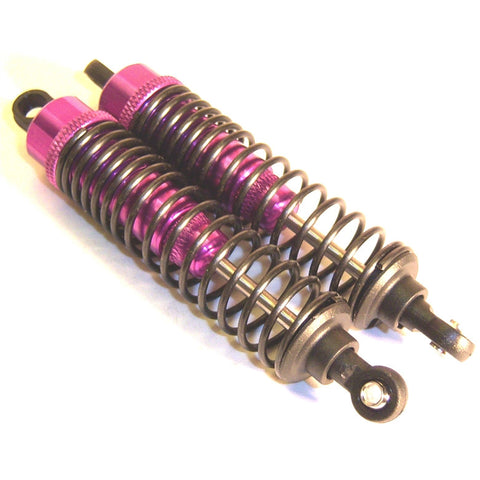 A119007 1/10 Scale Off Road RC Shock Absorbers Dampers x 2 Pink Alloy 85mm