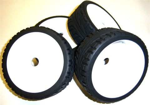 180103 1/8 Scale On Road Buggy RC Wheels and Tyres Disc White x 4