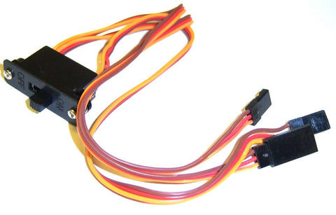 8104 RC On Off Switch w Spare Male Plug Lead 3 Pin JR