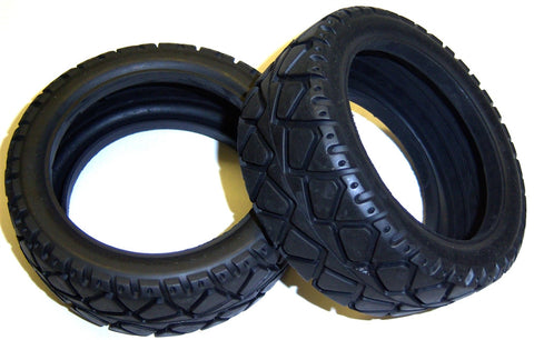 BS937-009 1/10 RC Buggy Street On Road Rubber Tire Tyre x 2 Front